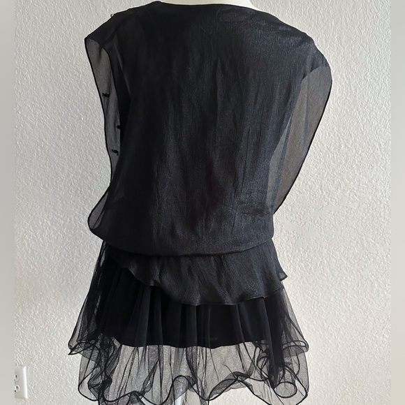 Elegant Black Blouse with Pearl Accents NWOT - Picture 9 of 10